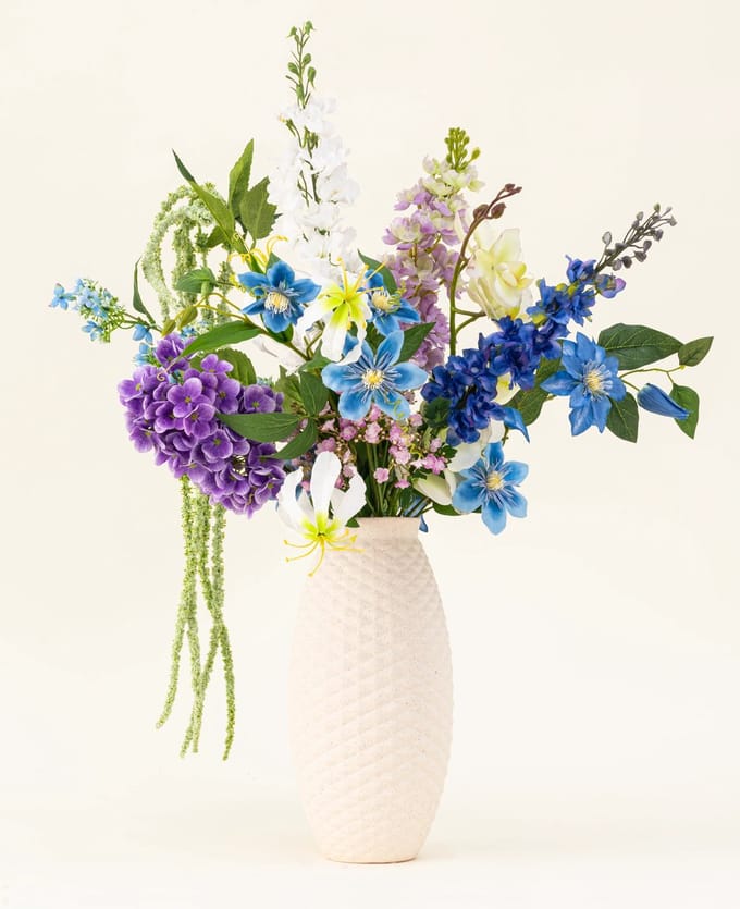 Zijden kunstbloemen boeket Midnight Valley
