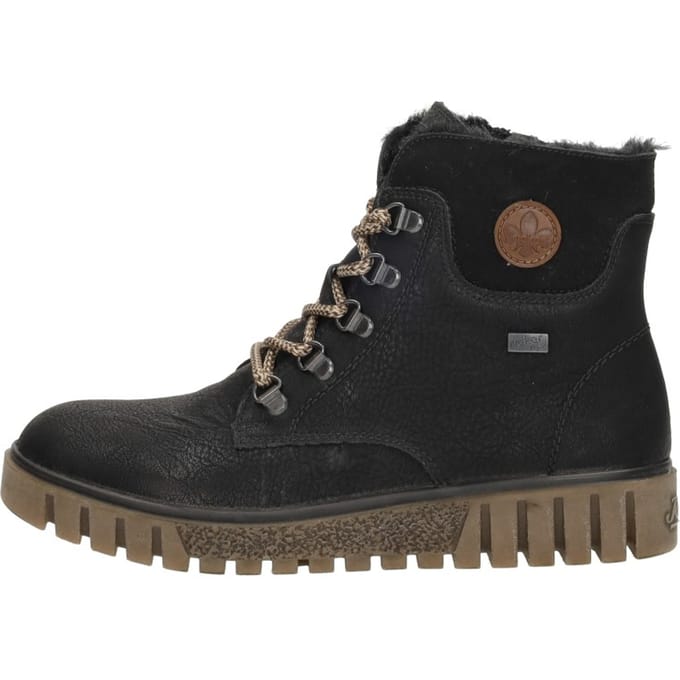 Rieker Veterboots zwart Synthetisch - Dames - Maat 37
