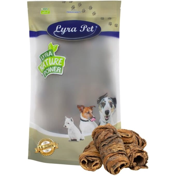 1 kg Lyra Pet® Wrap gemaakt van runderlong en -stengels
