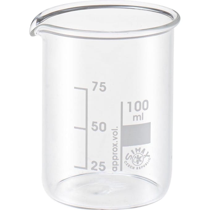 Glazen mengbeker met schaalverdeling - 100 ml