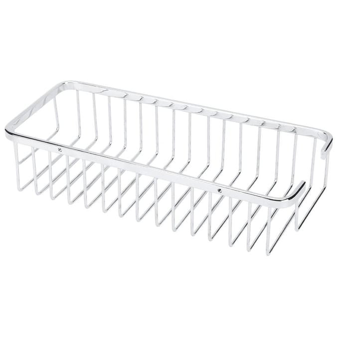 Roestvrijstalen Wandgemonteerde Shampoo Conditioner Houder Opbergmand Plank Organizer Badkamer white