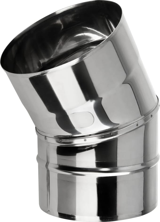 Bocht 30° RVS Ø110mm.