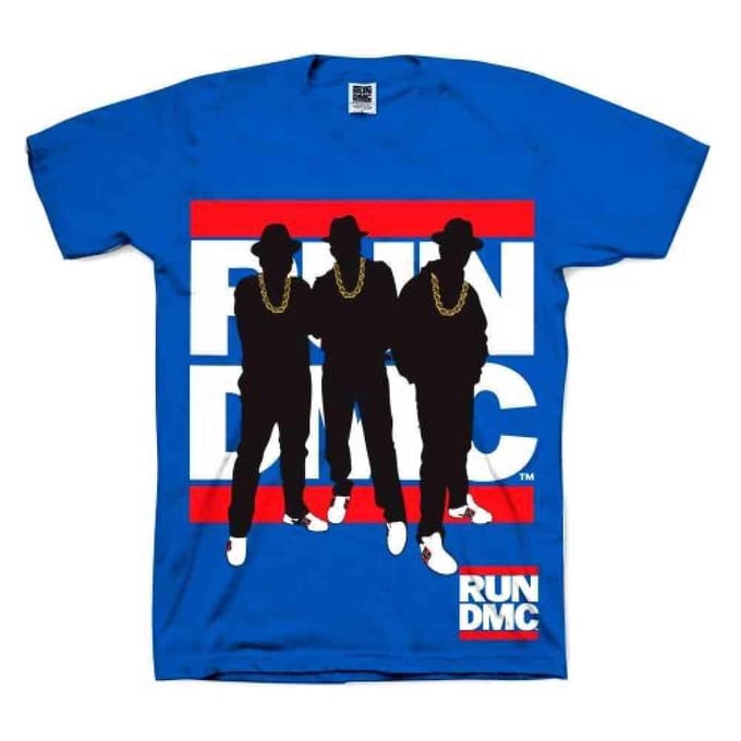Run DMC Heren Tshirt -XL- Silhouette Blauw