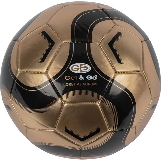 Get & Go Voetbal Gold Line - Goud/Grijs - Maat 5 - Diameter ca. 22 cm