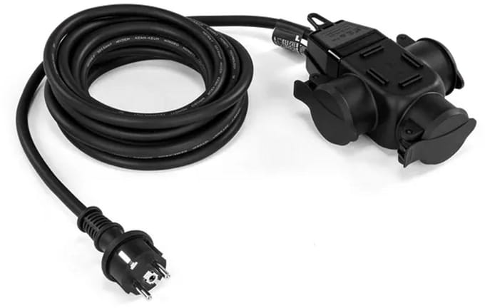 5 Meter Verlengsnoer H07RN-F 3G1.5mm² 3-voudig IP44
