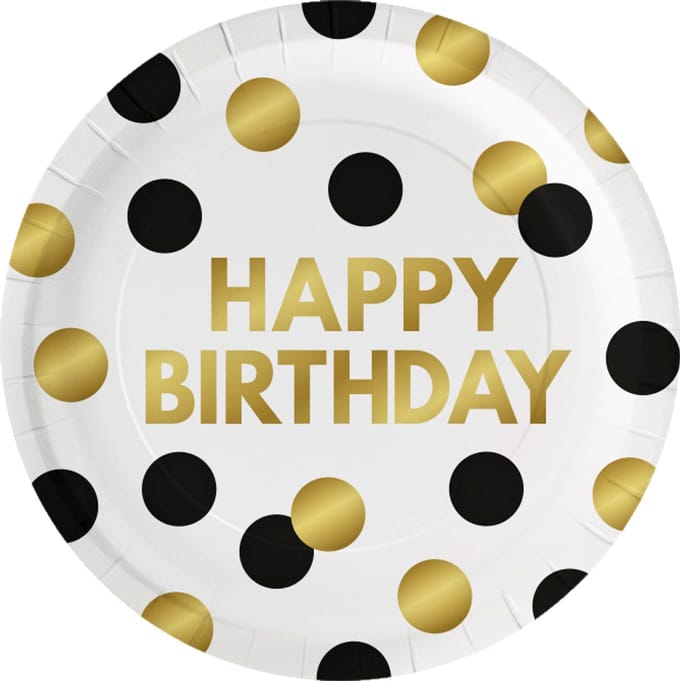 Celebration! Plates - Happy birthday