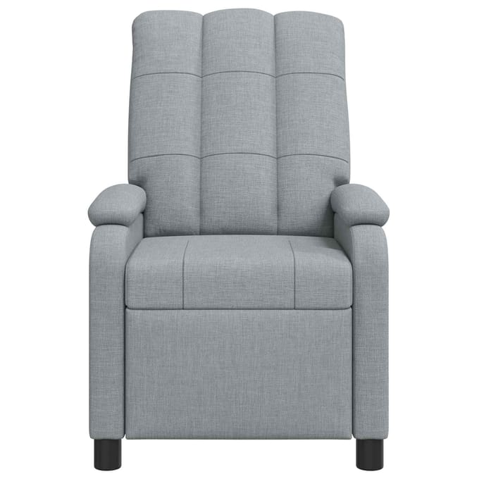 vidaXL - Recliner - Lichtgrijs - Stof