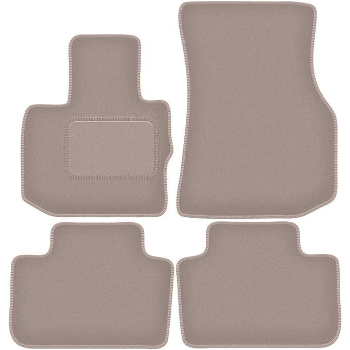 Beige velours vloermatten voor: BMW X4 G02 SUV (2018-)