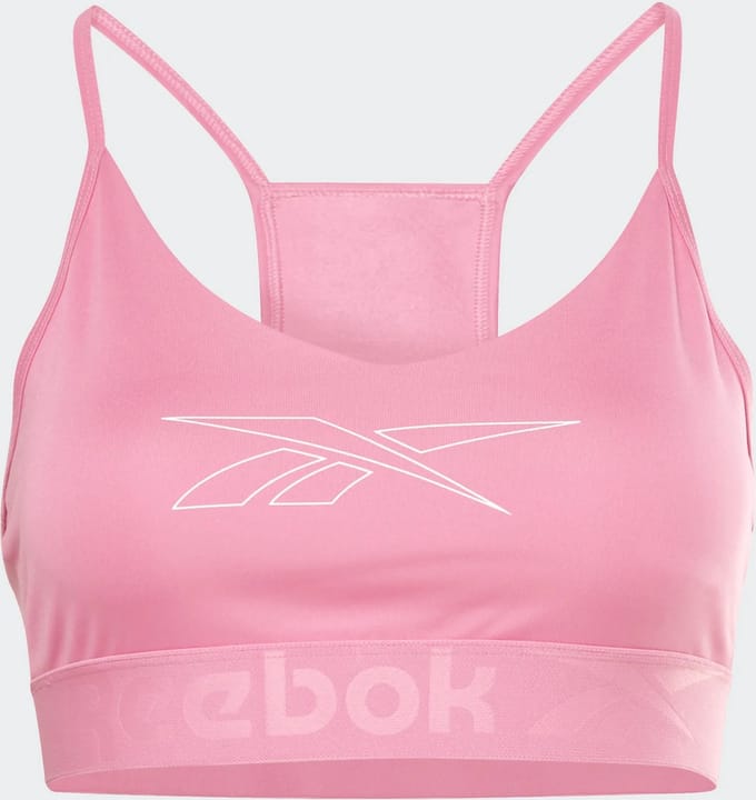 Reebok Sport BH model Big Logo Dames - Roze - Maat S