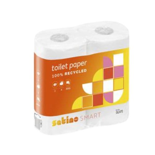 Toiletpapier satino mt1 smart 2-laags 400 vel wit 062470