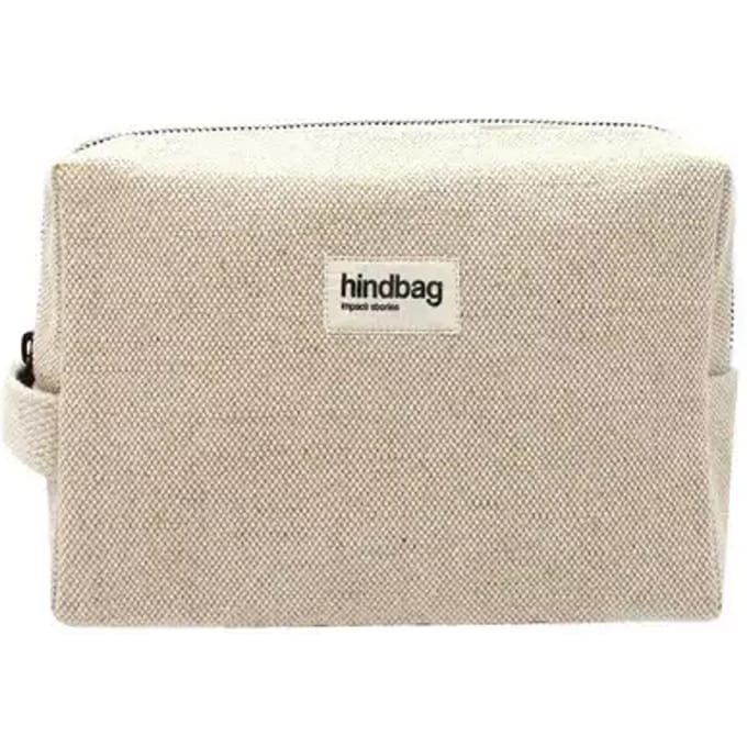 Hindbag toilettas Leon - biologisch katoen - GOTS - Jute
