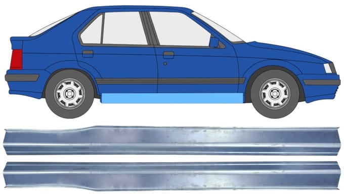 Reparatie dorpel voor Renault 19 1988-1995 / Links + Rechts / Set