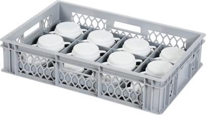 Glazenkrat - voor 12 glazen - max. glashoogte 103 mm - max. Ø 116