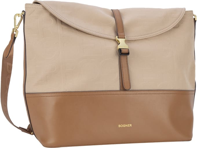 Bogner Schoudertas Mogno Elise Hobo Bag Lightbrown Beige
