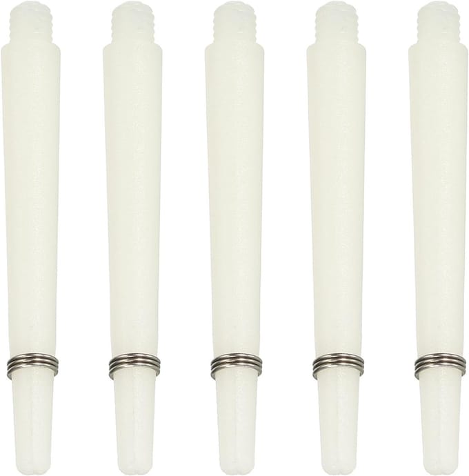 Dart Accessoires - Vervangende Stelen - Dart Spel - Medium Lengte - 45 mm - Wit