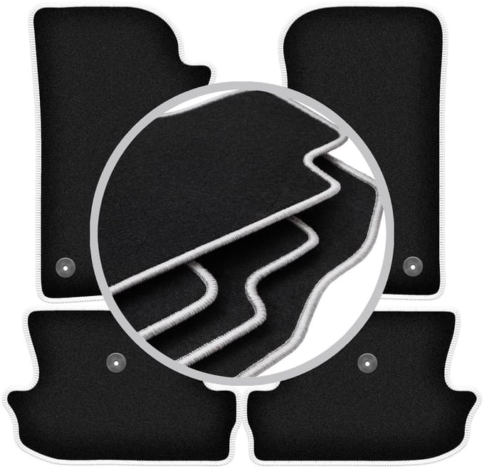 CARLUX-SILVER automatten voor: Jeep Wrangler JL 2-deurs (2017-)