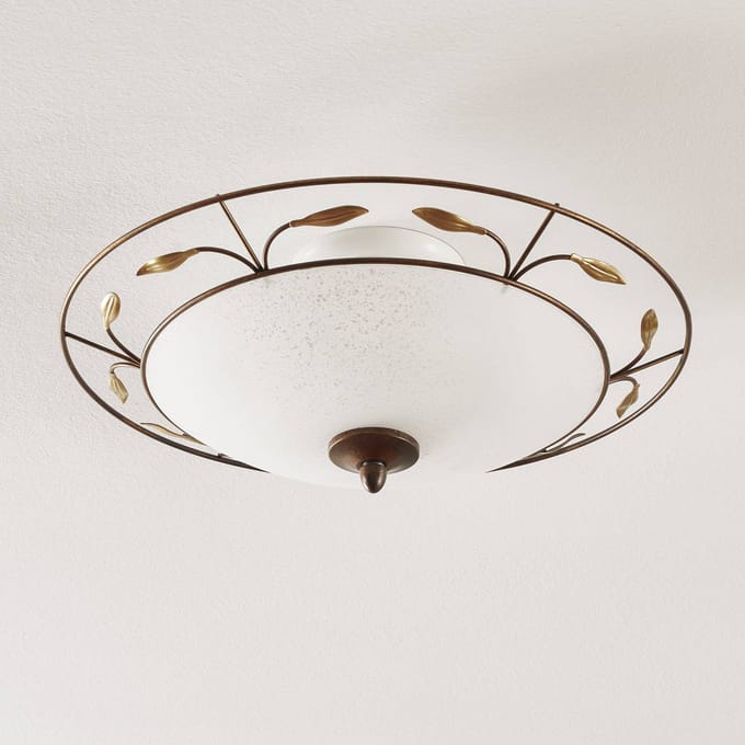 ORION Luca plafondlamp met scavo glas