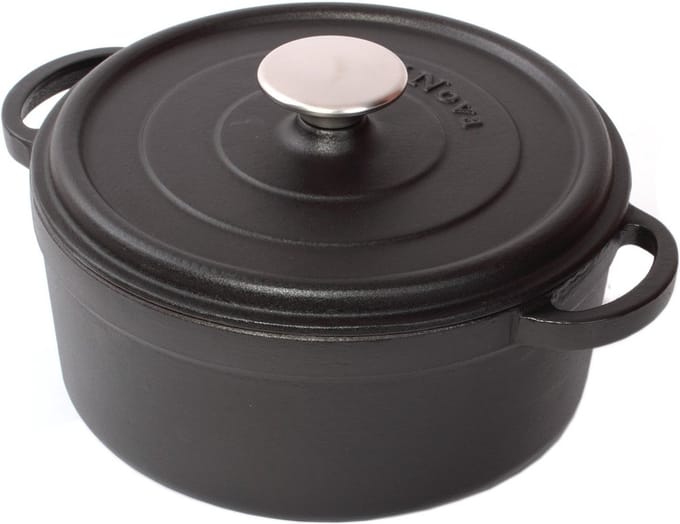 Cuisinova Braadpan - Gietijzer - 2,5 liter - 20 cm - Zwart