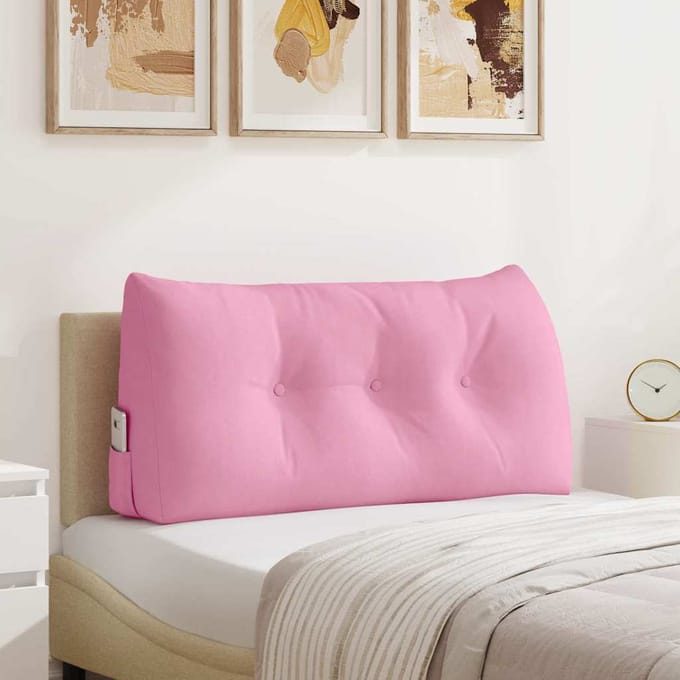 vidaXL - Rugkussen - Roze - 100 - x - 24 - x - 50 - cm - Stof