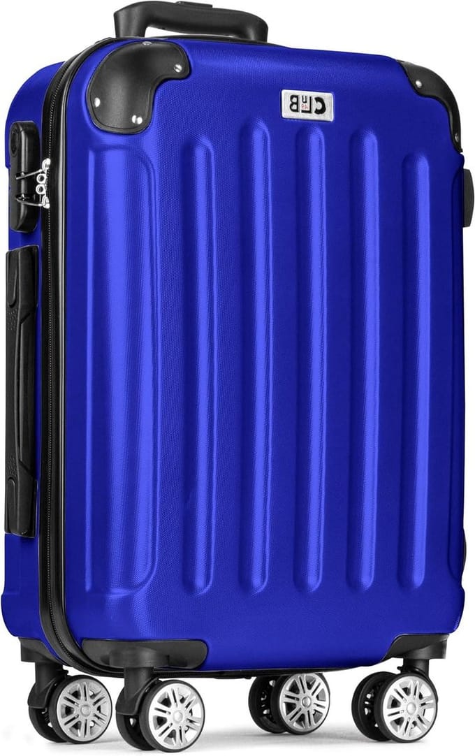Grote Koffer - Reiskoffer Trolley - Lange Reizen - Lichtgewicht ABS - 75 cm - Blauw