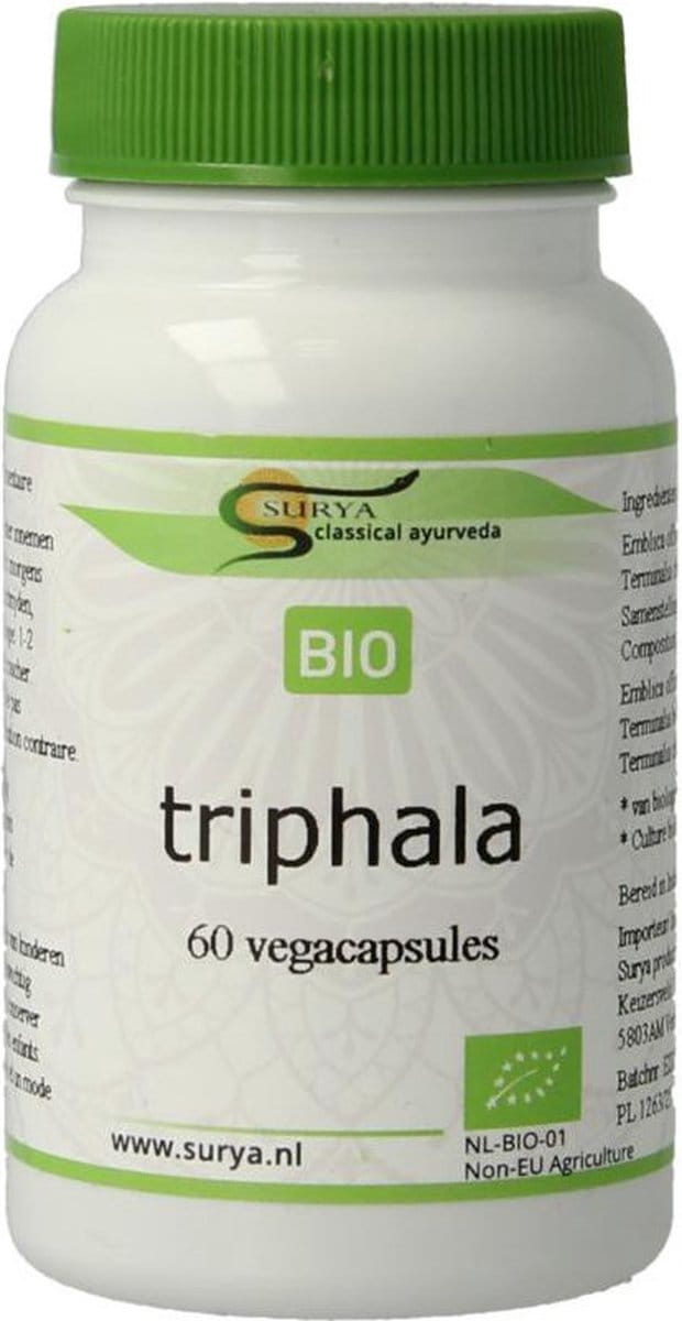 Surya Bio triphala bio 60 Vegetarische capsules