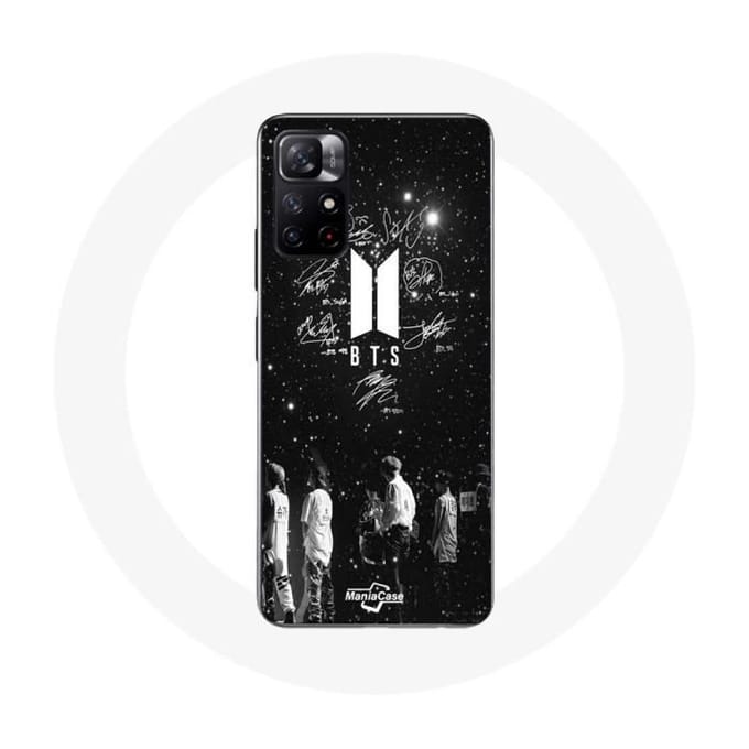 Coque - BTS - Xiaomi Redmi Note 11s 5G - Souple - Noir - Membres BTS