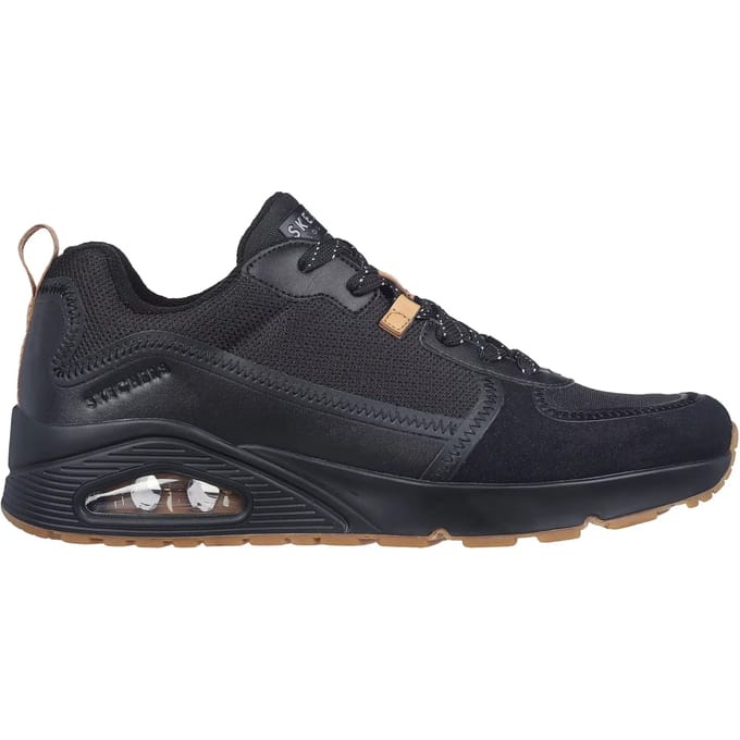 Skechers Uno - Layover Sneakers Laag - Zwart