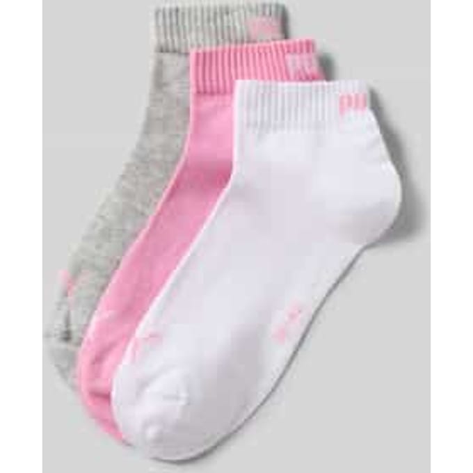 PUMA Quartersokken Unisex 3-Pack Prism Pink
