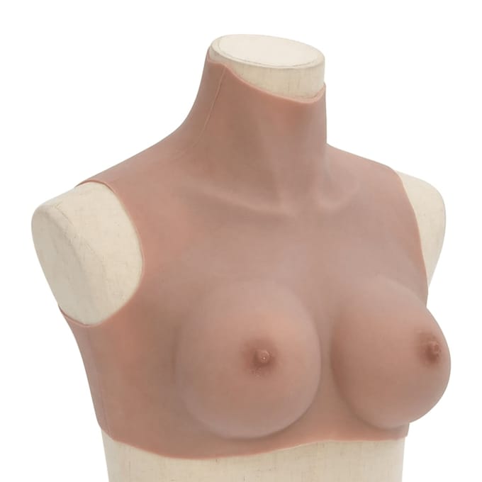Seins en Silicone Bronzés Taille de Bonnet C beige