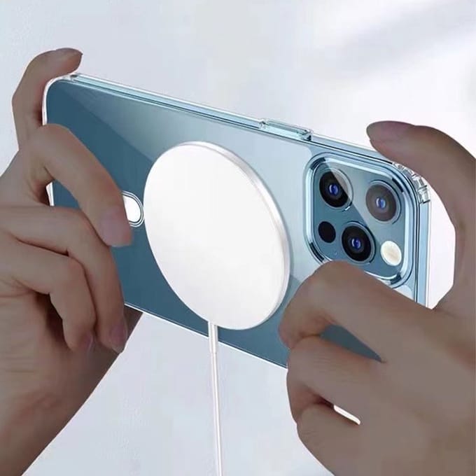 iPhone 12 Pro clear magsafe hoesjeTransparant Stevige Luxe Hard Back Cover Shockproof Achterkant