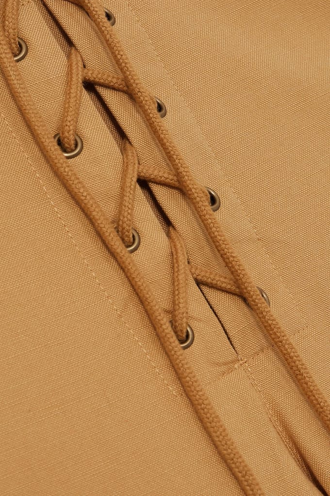 Reiss Cropped Taper Trouser Tan Maat: 8R | Straight Broeken Outlet | Dames | Beige