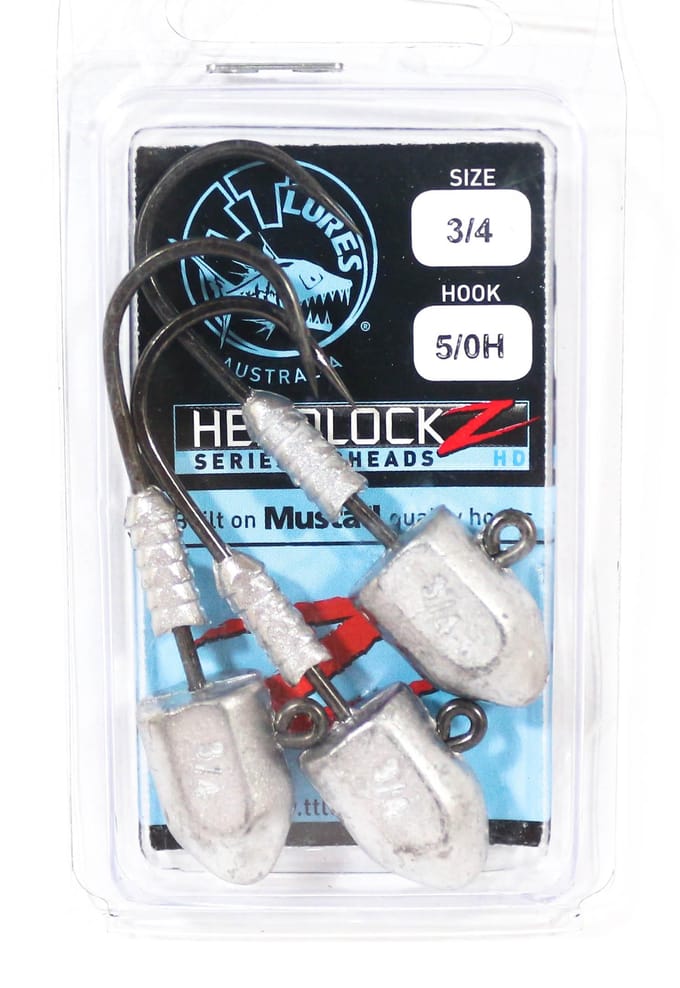 Tackle Tactics TT Headlockz HD jigkop 3/4 oz 5/0 3/verpakking (3238)