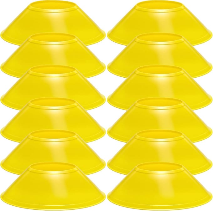 Set van 12 Mini Trainingskegels voor Voetbal en Agility Oefeningen