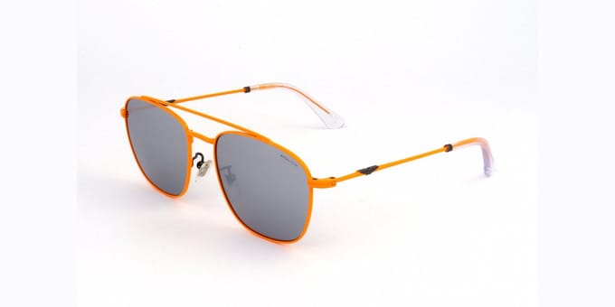 Police SPL996M Shiny full orange 55/19/145 MAN Zonnebrillen