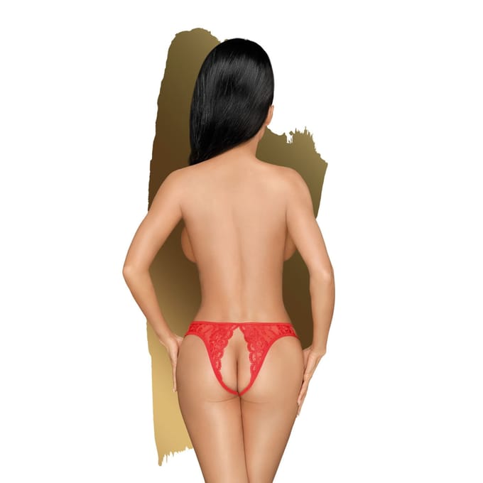 PENTHOUSE Naughty Valentine Open Panties Red