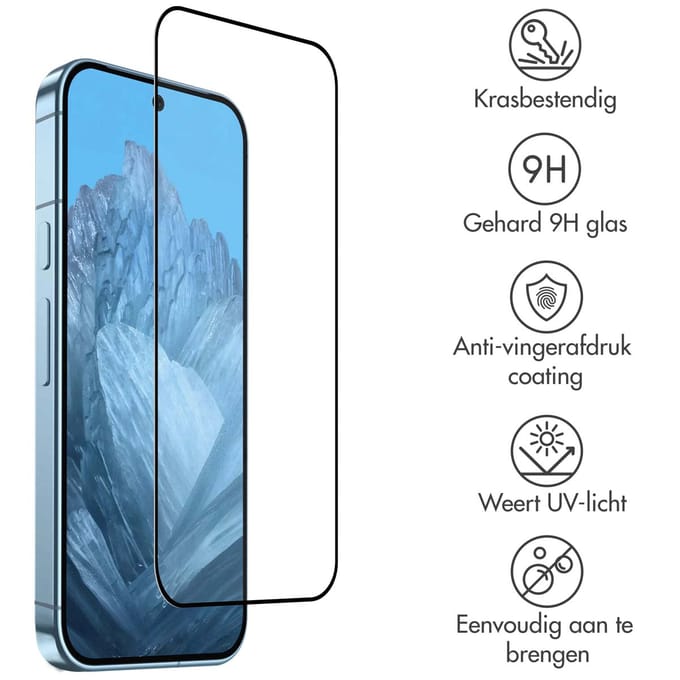 Accezz Screen Protector - Geschikt voor Google Pixel 10 / 10 Pro / 11 / 9 / 9 Pro / 11 Pro - Gehard Glass Full Cover