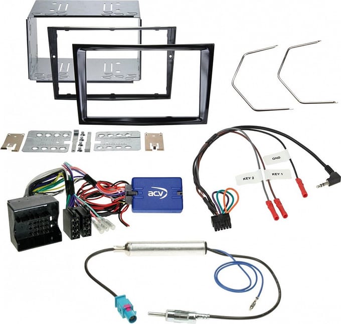 2-DIN Kit Opel Corsa D piano-black