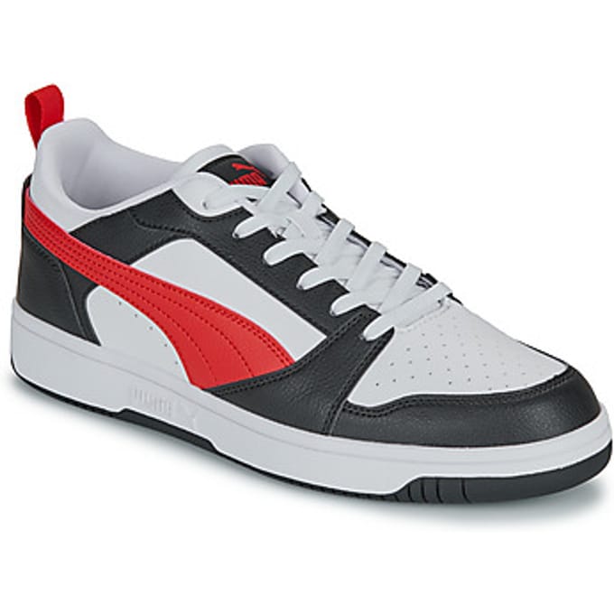 PUMA Rebound v6 Low Unisex Sneakers - PUMA White-For All Time Red-PUMA Black