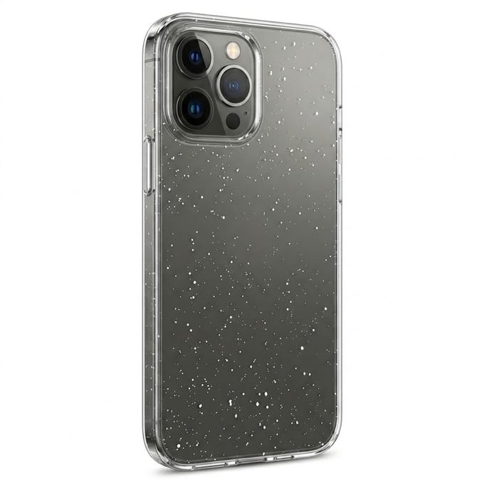 Glitter Hoesje Geschikt voor iPhone 11 pro max Telefoonhoesje Case transparant