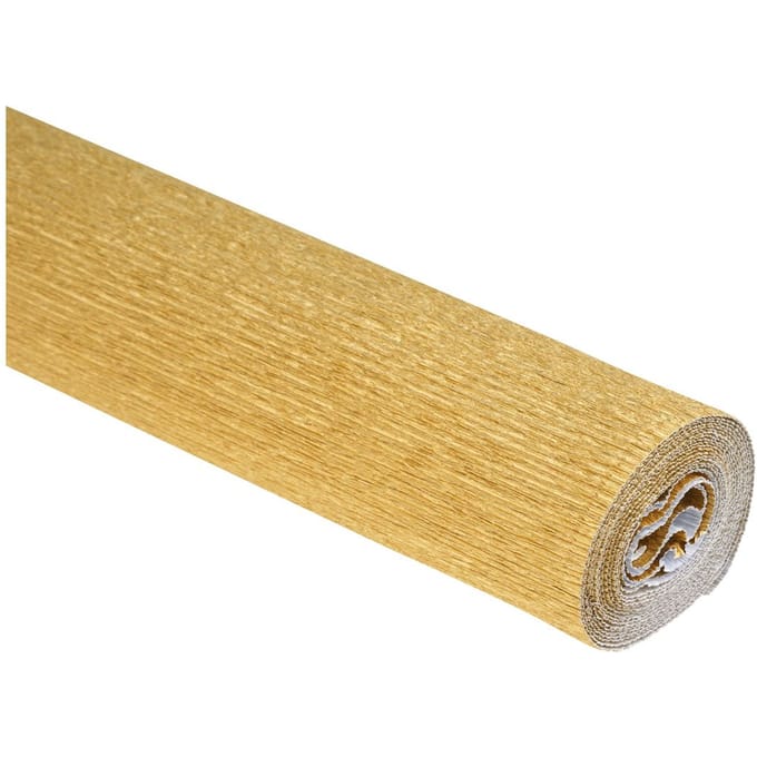 Bloemist crêpepapier, kleurecht - Alu-Goud