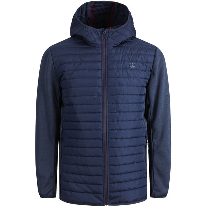 Jack & Jones - Heren Jas zomer Multi Quilted Jacket - Blauw - Maat XS