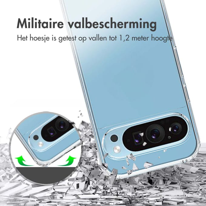 Accezz Hoesje - Geschikt voor Google Pixel 9 / 9 Pro - Xtreme Impact Backcover 2.0 - Transparant