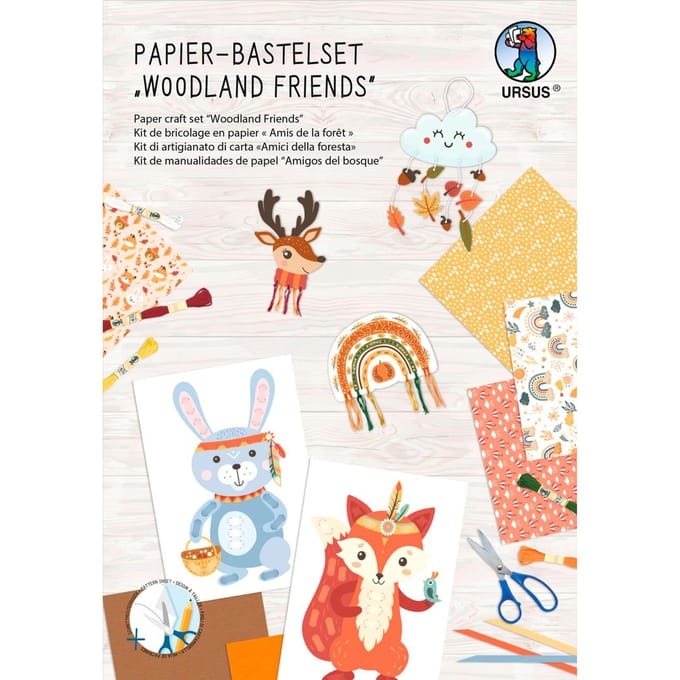 Papier knutselset - Woodland Friends