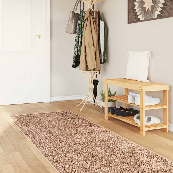 vidaXL - Tapijt - Runner - MARSA - Geel - 100 - x - 400 - cm - Polyester - en - PVC