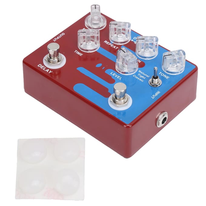 Vervorming Delay Gitaar Effectpedaal Digitaal met 3 Modellen CP‑68 DC9V Muziekaccessoires gray