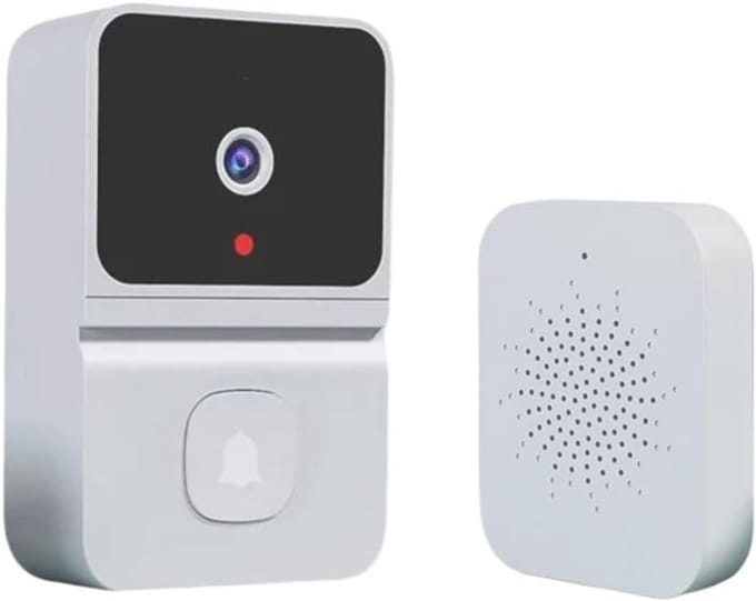 Draadloze WIFI Deurbel - Visuele Deurviewer - Veilig Thuis - Gratis Cloudopslag - 10mm - Wit