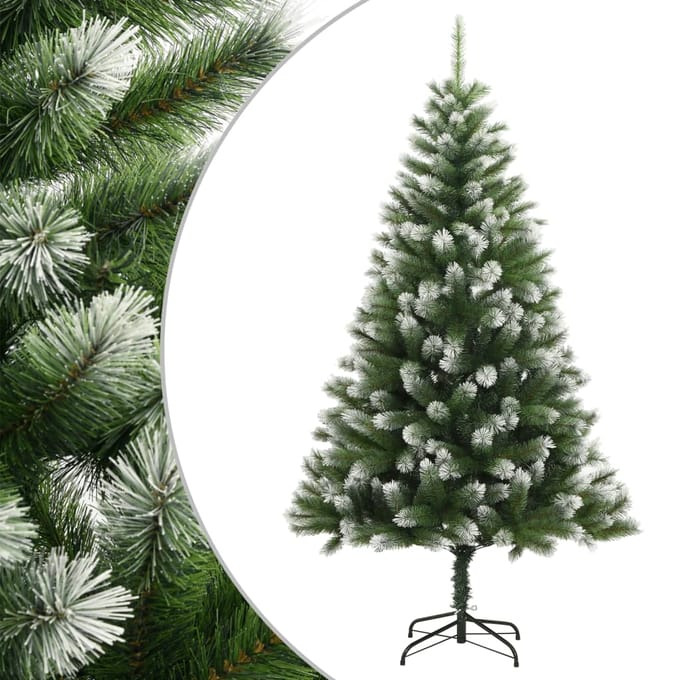 vidaXL - Kunstkerstboom - met - scharnieren - en - sneeuw - 210 - cm