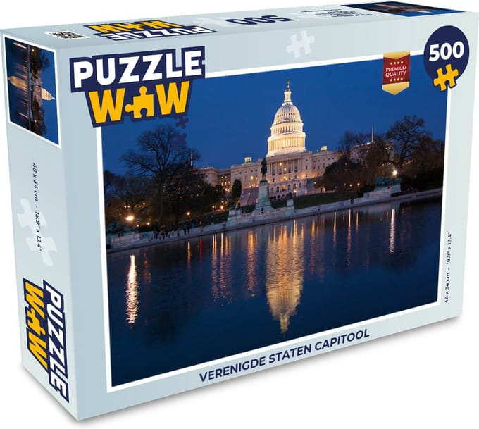 Puzzel Verenigde Staten Capitool - Legpuzzel - Puzzel 500 stukjes