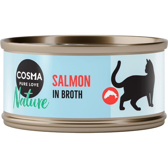 6x70g Nature Zalm Cosma Kattenvoer
