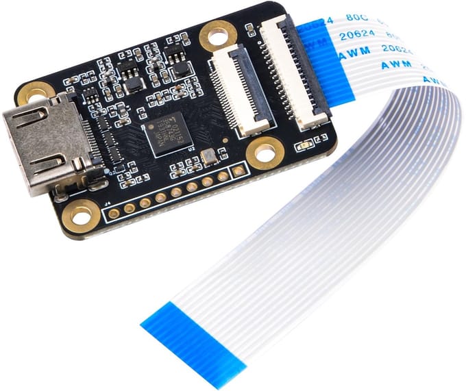 HDMI-naar-CSI2 Adapterkaart - Raspberry Pi 4B 3B+ 3B 3A+ Pi Zero - 1080p25fps - Camera aansluiting - Gebruiksvriendelijk - Geschikt voor